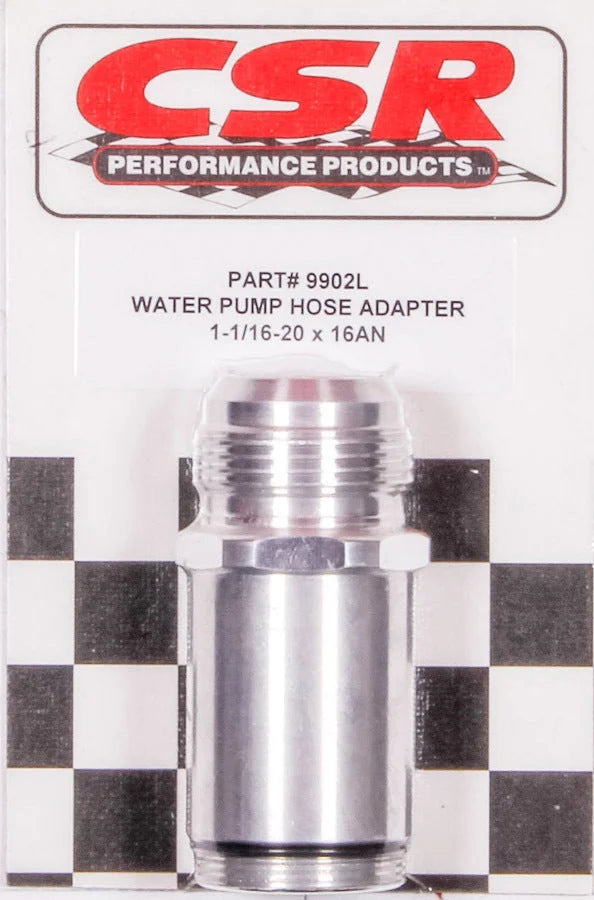 CSR Performance Water Pump Hose Adapter - 1-1/4 x 16an 9902L