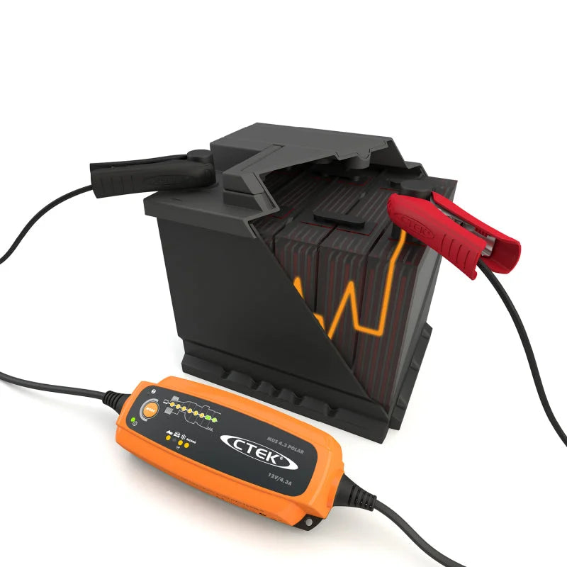 CTEK Battery Charger - MUS 4.3 Polar - 12V - Installation View