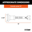 Load image into Gallery viewer, CURT 10' Custom Wiring Extension Harness (Adds 7-Way RV Blade to Truck Bed) 56001 fits 1995 Dodge Dakota, Ram 1500, Ram 25...
