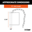 Load image into Gallery viewer, CURT 1/4" Safety Pin with 12" Chain (2-3/4" Pin Length) 25012 - Side View