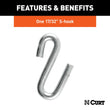 Load image into Gallery viewer, CURT 27" Safety Chain with 1 S-Hook (7,000 lbs, Clear Zinc) 80300 - Additional View 6