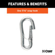 Load image into Gallery viewer, CURT 27" Safety Chain with 1 Snap Hook (5,000 lbs, Clear Zinc) 80313 - Additional View 6