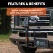 Load image into Gallery viewer, CURT 31006 24-Inch High Trailer Hitch Spare Tire Mount for 2-inch Receiver 31006 - Side View