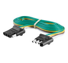 Load image into Gallery viewer, CURT 4 Way Flat Connector &amp; Plug 6ft 58051