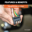 Load image into Gallery viewer, CURT 4-Way Flat Connector for Rewiring Trailer, Includes 20' Wires (Packaged) 57220 - Additional View 5