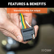 Load image into Gallery viewer, CURT 58040 Vehicle-Side 4-Pin Flat Trailer Wiring Harness with 60-Inch Wires 58040 - Back View