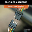 Load image into Gallery viewer, CURT 58042 Vehicle-Side 4-Pin Flat Trailer Wiring Harness with 48-Inch Wires 58042 - Back View