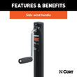 Load image into Gallery viewer, CURT A-Frame Jack with Side Handle (2,000 lbs, 14-1/2" Travel) 28204 - Additional View 5