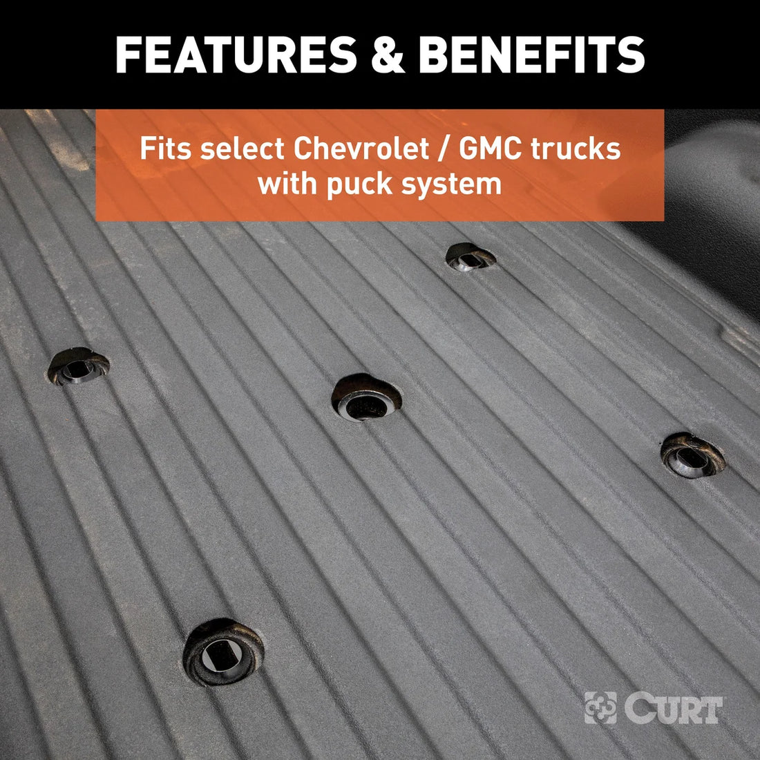 CURT A16 5th Wheel Hitch, 8' Bed Puck System 16063 fits 2016 Chevrolet Silverado 2500 HD, Silverado 3500 HD / 2016 GMC Sie...