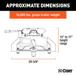 Load image into Gallery viewer, CURT A16 5th Wheel Hitch, 8' Bed Puck System 16073 fits 2017 Nissan TITAN XD - Side View