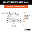Load image into Gallery viewer, CURT A20 5th Wheel Hitch, 8' Bed Puck System 16074 fits 2017 Nissan TITAN XD - Side View