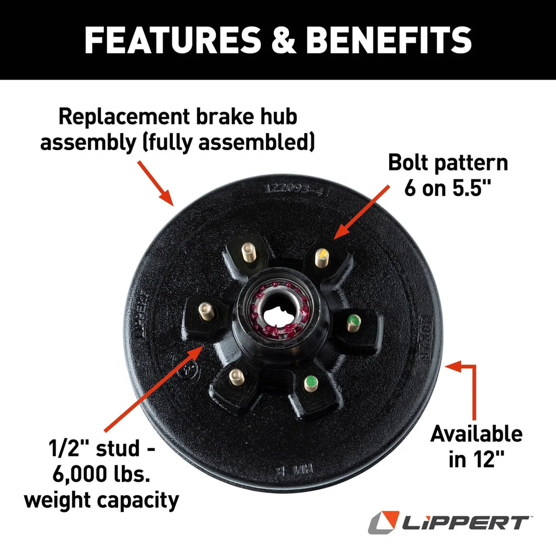 CURT Brake Drum 814202 - Installation View