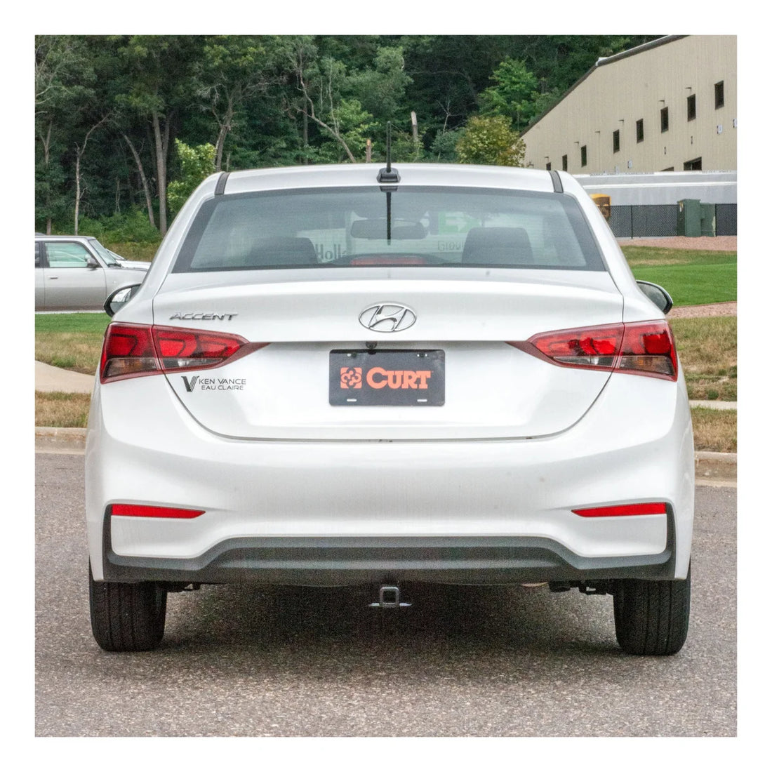CURT Class 1 Trailer Hitch, 1-1/4" Receiver 11548 fits 2018 Hyundai Accent - Back View
