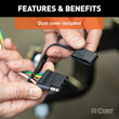 Load image into Gallery viewer, CURT Custom Wiring, 4-Way Flat 55400 fits 2001 Toyota Highlander / Hyundai Azera / 2007 Hyundai Azera GLS / 2006 Hyundai A...