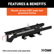 Load image into Gallery viewer, CURT Double Lock Gooseneck Install Brackets, w/ Coil Springs 60657 fits 2009 Dodge Ram 1500 / 2011 Ram 1500 Big Horn, 1500...