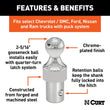 Load image into Gallery viewer, CURT OEM Puck System 2-5/16" Gooseneck Ball (38K) 60627 fits Ram - Back View