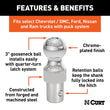 Load image into Gallery viewer, CURT OEM Puck System 3" Gooseneck Ball (30K) 60628 fits Nissan / Ram - Back View