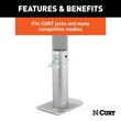 Load image into Gallery viewer, CURT Pin-On Jack Foot (Fits 2" Tube, 2,000 lbs, 8-1/2" Height) 28274 - Installation View