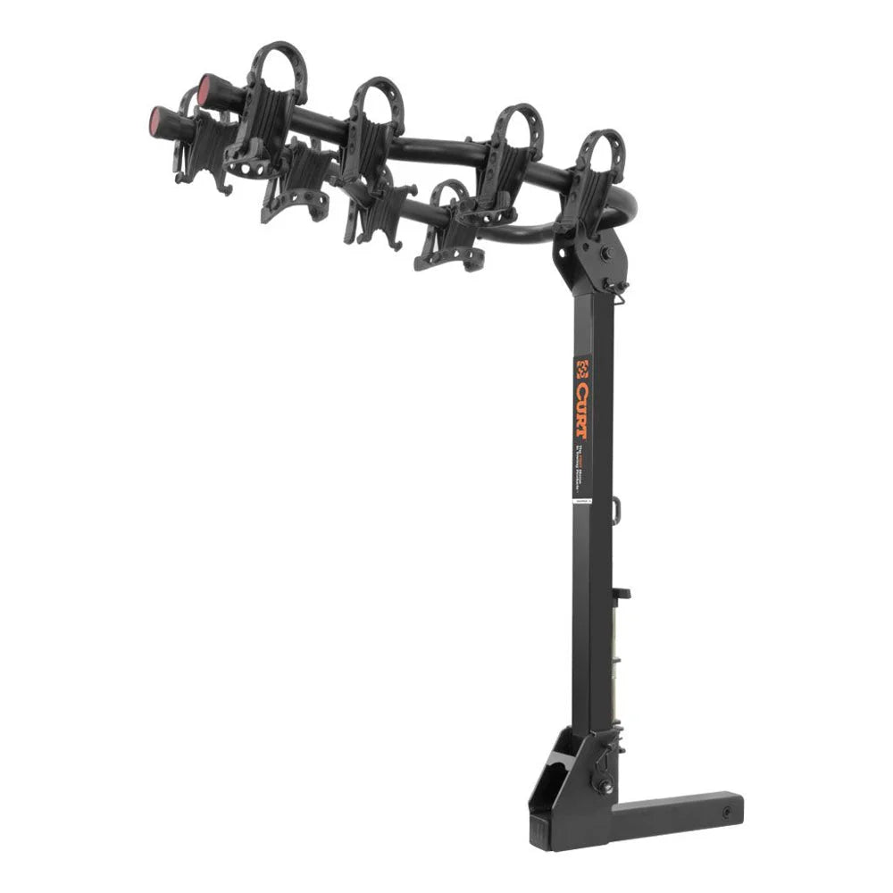 CURT Premium Hitch-Mounted Bi ke Rack 4 Bikes 2in Shan 18064