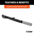 Load image into Gallery viewer, CURT Receiver Tube Adapter (2-1/2" to 2" Shank, 4,500 lbs. GTW, 34" Length) 45048 - Additional View 5