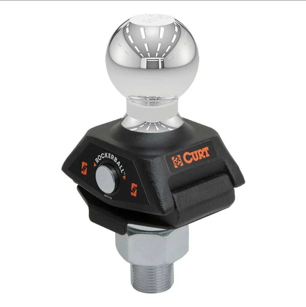 CURT Rockerball 2in Cushion Hitch Ball 1in Shank 40247