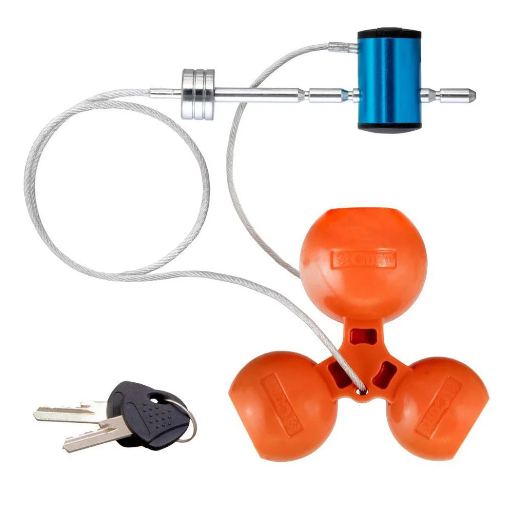 CURT Universal Tri-Ball Trail er Coupler Lock 23082