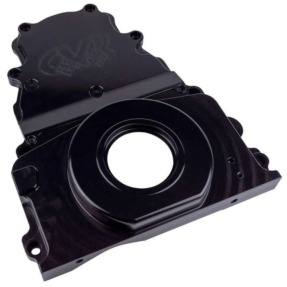CVR Performance GM LS Billet Timing Cover 2-Piece Black TC2327BK