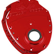 Load image into Gallery viewer, CVR Performance SBC Billet Timing Cover 2-Piece Red TC2350R