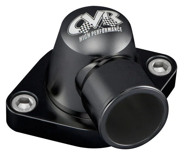 CVR Performance Thermostat Housing 360-Deg Swivel Black TSH8BK