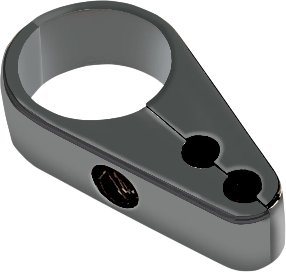 Cable Clamp - Dual Throttle - Die-Cast - 1" Frame - Black DragSpecialties 11-0052GB - Main Product View
