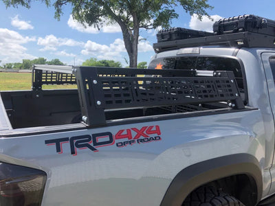 Cali Raised LED Overland Bed Rack - Long Bed Mid Height Rack fits...