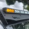 Load image into Gallery viewer, Cali Raised Dual Function Amber/White Led Light Bar Prinsu Mounting Bracket Kit - Wire Harness/SQ
