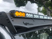 Load image into Gallery viewer, Cali Raised Dual Function Amber/White Led Light Bar Prinsu Mounting Bracket Kit - Wire Harness/Tall