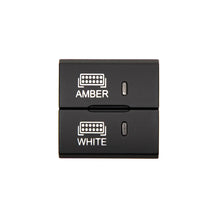 Load image into Gallery viewer, Cali Raised Square Style Dual Function Toyota Oem Style Amber &amp; White Switch