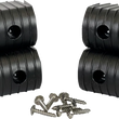 Load image into Gallery viewer, Caliber BunkWrap Endcap - 2"x4" - Black - 4 Pack 23051-BK - Main Product View