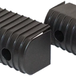Load image into Gallery viewer, Caliber BunkWrap Endcap - 2"x4" - Black - 4 Pack 23051-BK - Side View