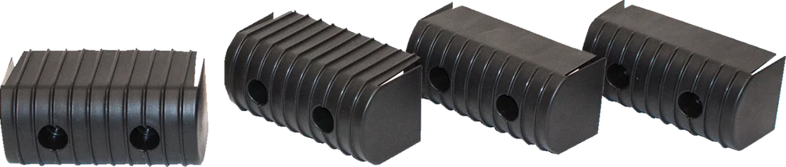 Caliber BunkWrap Endcap - 2"x4" - Black - 4 Pack 23051-BK - Side View