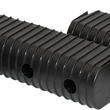 Load image into Gallery viewer, Caliber BunkWrap Endcap - 2"x6" - Black - 4 Pack 23053-BK - Side View