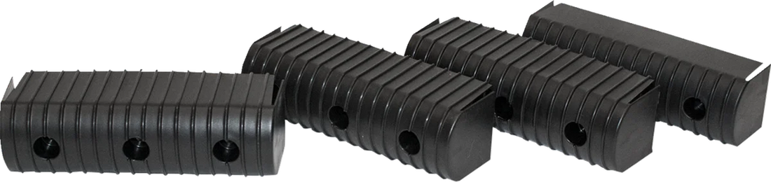Caliber BunkWrap Endcap - 2"x6" - Black - 4 Pack 23053-BK - Side View