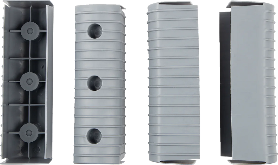 Caliber BunkWrap Endcap - 2"x6" - Gray - 4 Pack 23053 - Side View