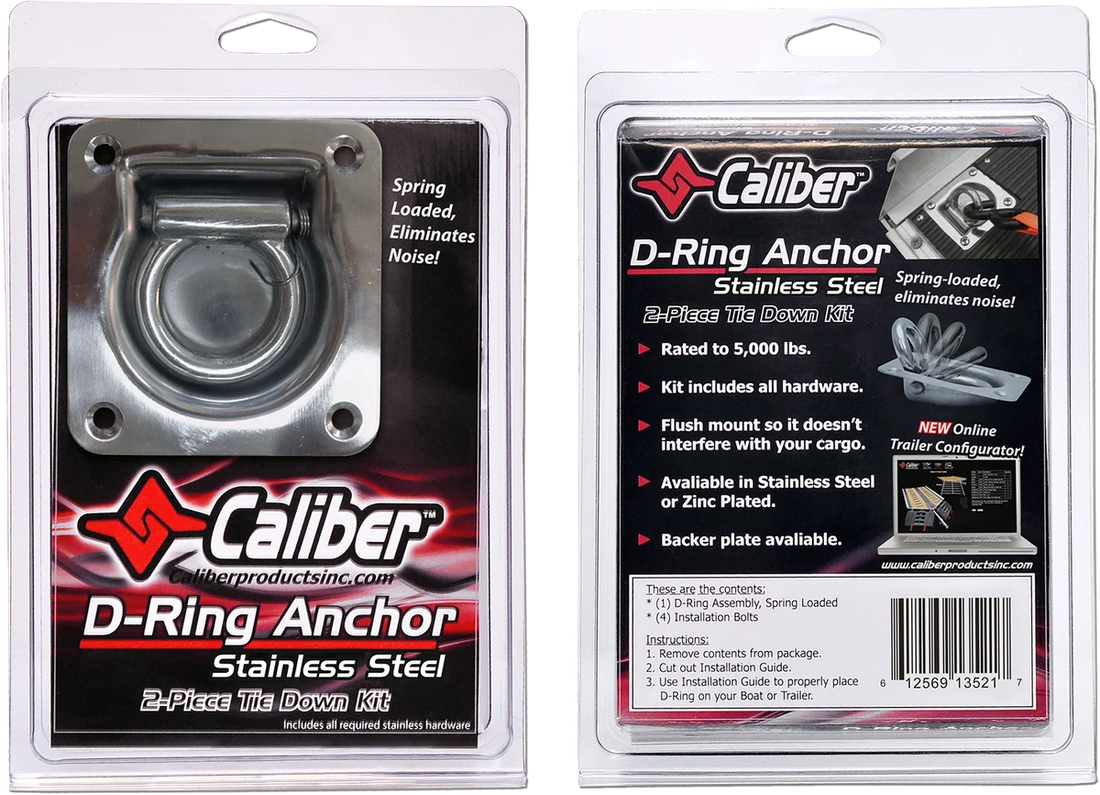Caliber D-Ring - Stainless Steel 13521 - Side View