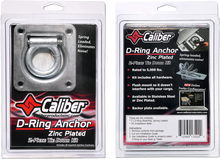 Load image into Gallery viewer, Caliber D-Ring - Zinc/Steel 13520 - Side View