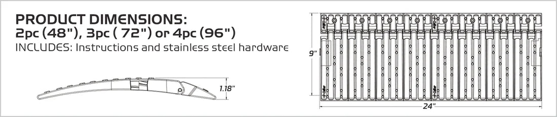Caliber Edge Glide 2.0 - 96" 13392 - Back View