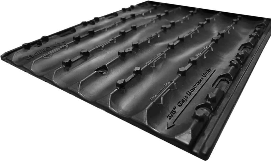 Caliber LowPro Grip Glides - Narrow 6" - 16 pc Double Set 13381 - Back View