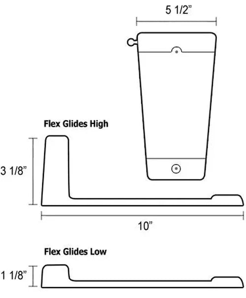 Caliber P/M FLEX GLIDES LOW - Back View