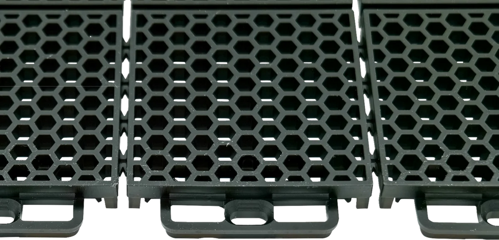 Caliber ProTech Smooth Flooring - Black - 8 pcs 13610-1 - Side View