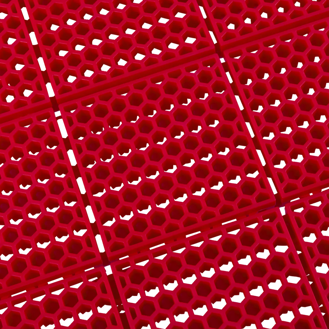 Caliber ProTech Smooth Flooring - Red - 8 pcs 13610-2 - Side View