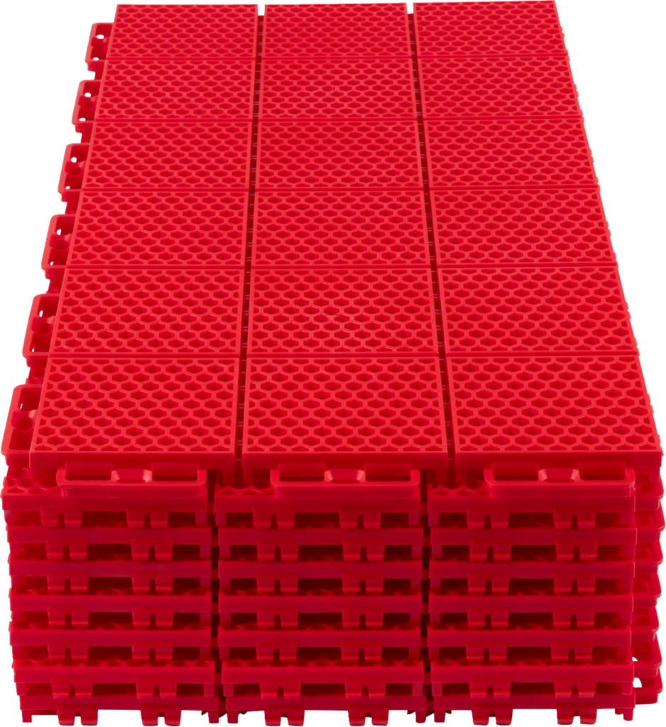 Caliber ProTech Smooth Flooring - Red - 8 pcs 13610-2 - Installation View