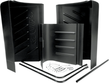 Load image into Gallery viewer, Caliber Series 3 Poly Shield - Black 13401 - Back View
