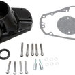 Load image into Gallery viewer, Cam Cover - Gloss Black - EVO Big Twin DragSpecialties 35-0025GB - Main Product View